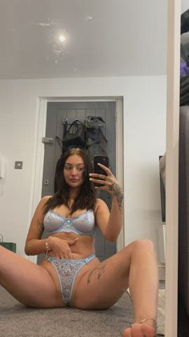 Cum on my abs while I play with myself[GIF]