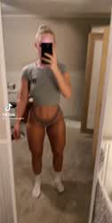 Blonde Fitness Legs Muscular Girl Norwegian TikTok clip
