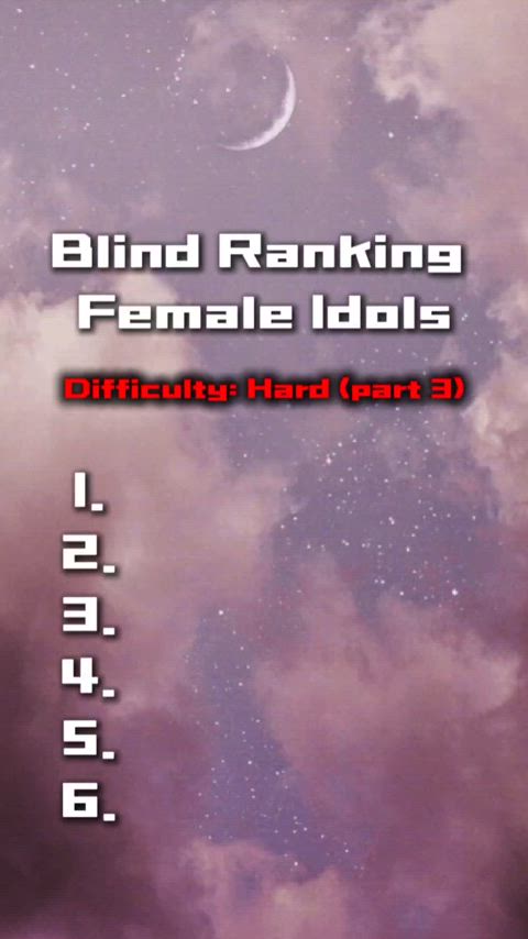 BLIND RANKING KPOP IDOLS 🌟🔢 The rules are simple! Rank the female idols as