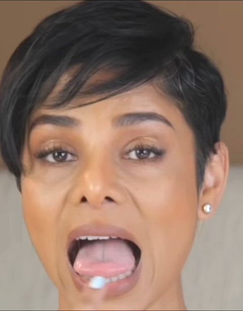 babe desi fetish indian kinky sfw short hair tongue fetish giantess-irl mouth-kink