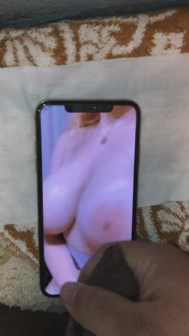 Covered his ex with my cum