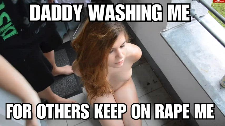 I love my dad, he cares about me. He always leaves me clean after he rapes me so