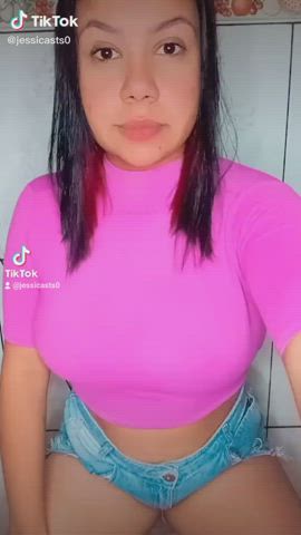 Braless Brazilian TikTok clip