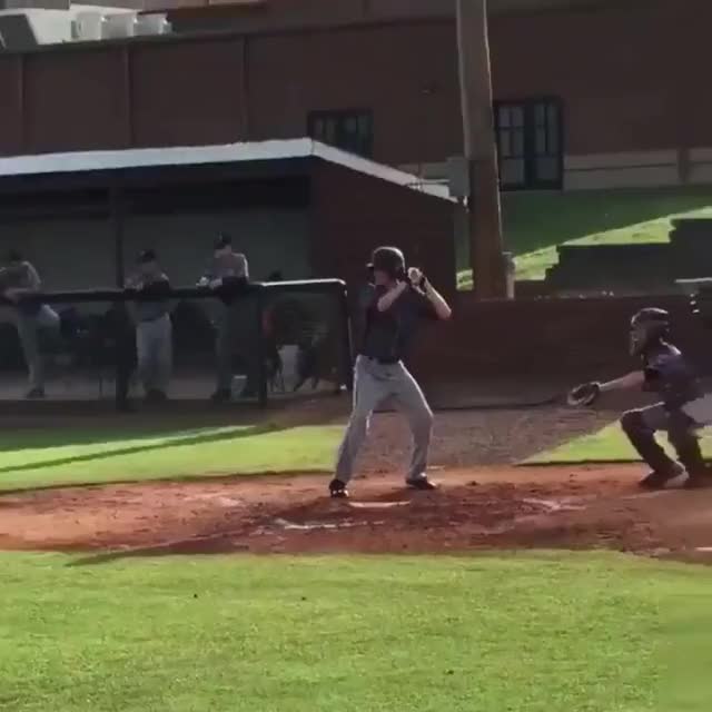14-year-old one armed catcher throwing the ball with no trouble