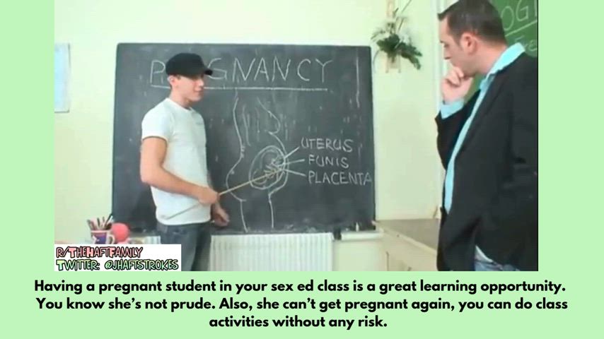 classroom impregnate pregnant sex captions clip