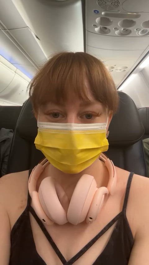 airplane mask redhead clip