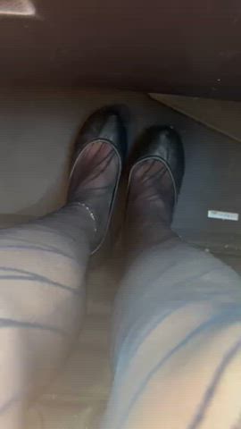 Had a long day in these flats and tights 