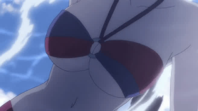 anime big tits bikini ecchi clip