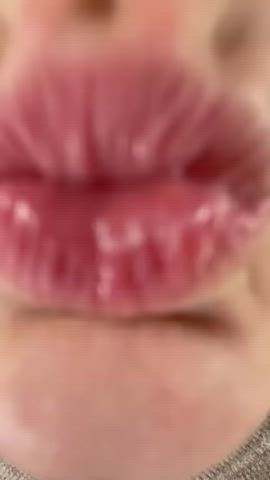 close up face sitting kissing lips pussy lips clip