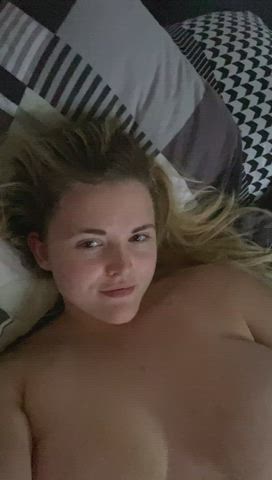 amateur big nipples big tits blonde boobs huge tits masturbating nude nudity clip