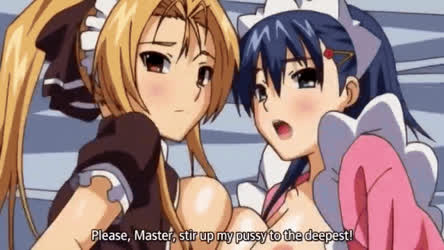 Threesome with personal maids (Hentai name - Menkui)