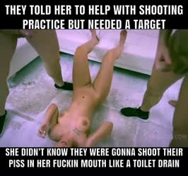 She was asked to help with target practice