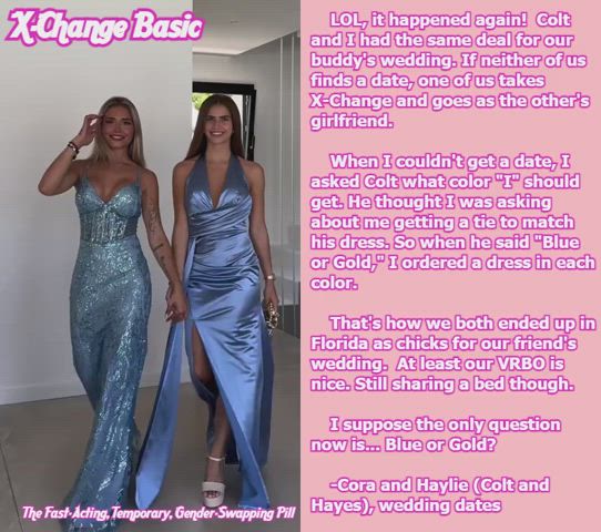 caption clothed cute dress girls sexy xchange sissycaption x-change clip