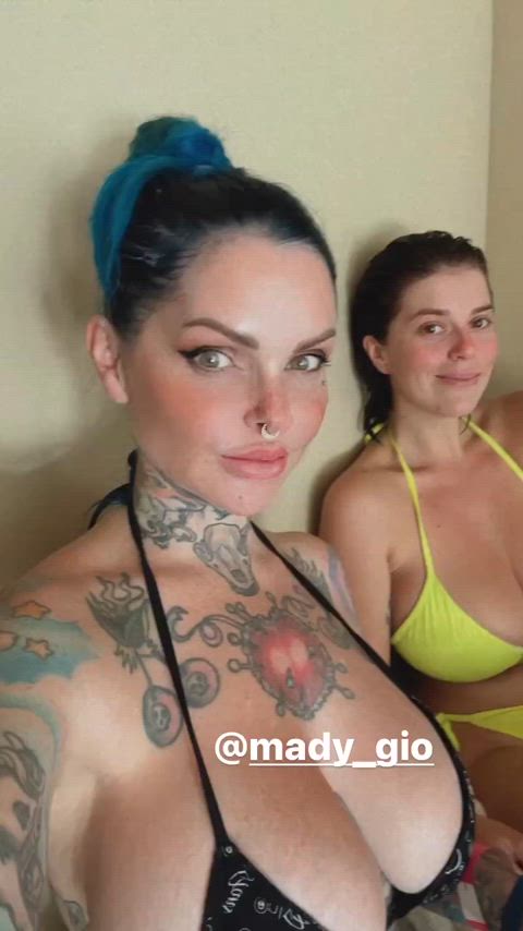 alt big tits bikini romanian tattoo tongue clip