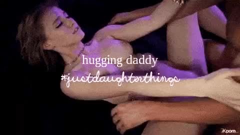 hugging daddy