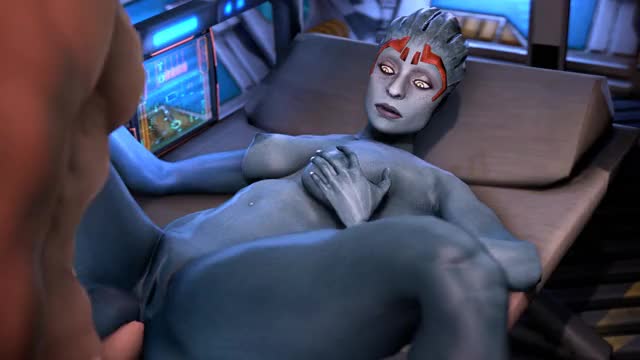 2529993 - Asari Commander Shepard Mass Effect Samara Source Filmmaker animated sfmfuntime