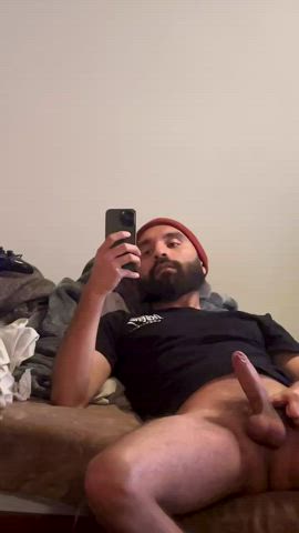 balls cock jerk off licking male masturbation masturbating mirror penis clip