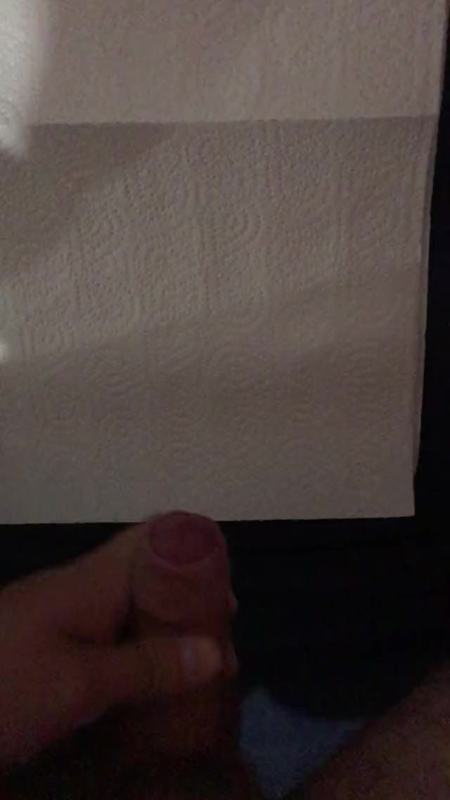 Cum on napkin