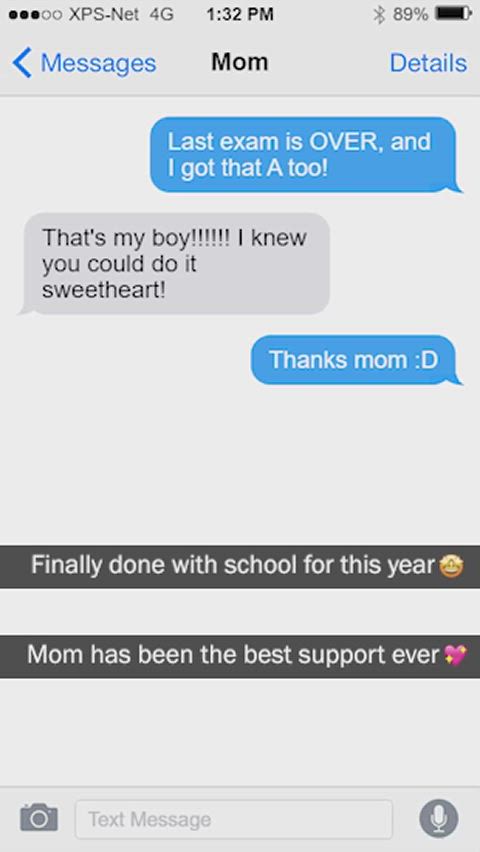 (M/S) Mom rewards son for good grades