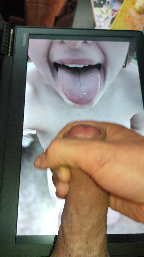 blowjob tongue fetish tribbing tribute clip