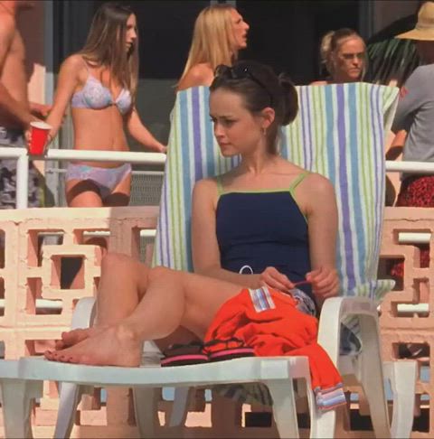 alexis bledel celebrity swimsuit clip