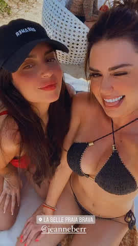 Beach Bikini Boobs Brazilian Brunette Dani Tease clip