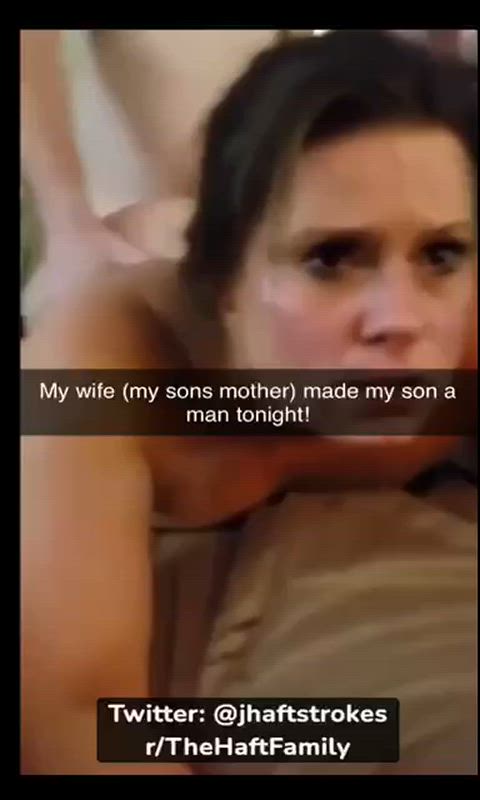 Getting to watch & record the moment my wife made my son a man