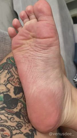 A closer look on my wrinkled foot