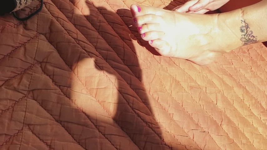ballbusting foot fetish footjob clip