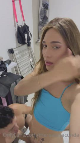 sucking trans trans woman clip