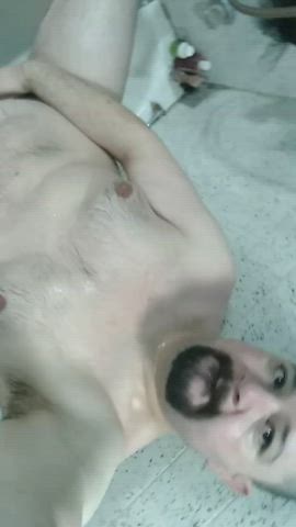 chubby jerk off nsfw shower clip