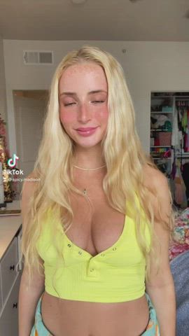 Blonde Boobs Teen TikTok Tits Porn GIF by madisonmoores