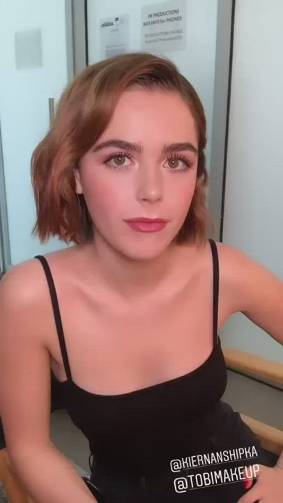 Kiernan Shipka is ready to take facials from all angles