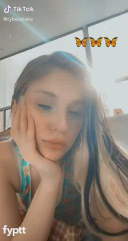 18 Years Old 19 Years Old Asshole Pale Petite Tight Pussy TikTok White Girl clip