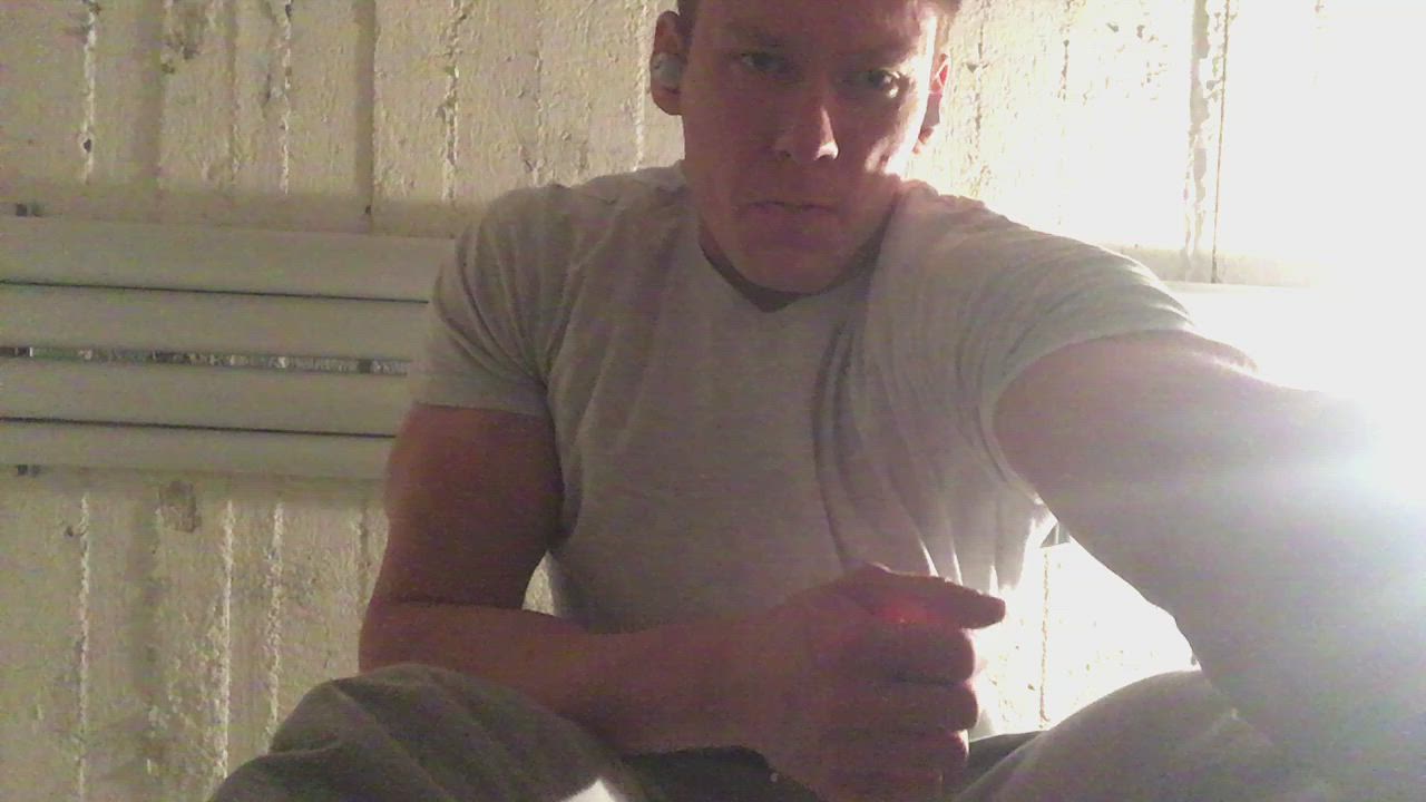 Sweaty &amp; Rank Soles In The Basement Gym Mid-Workout
