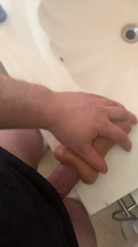 asshole cum fucktoy jerk off thick cock wet clip