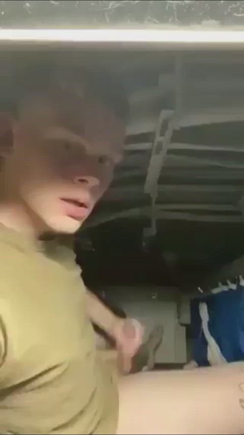 cum cumshot military outdoor clip