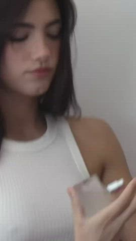 barely legal braless perky teen clip