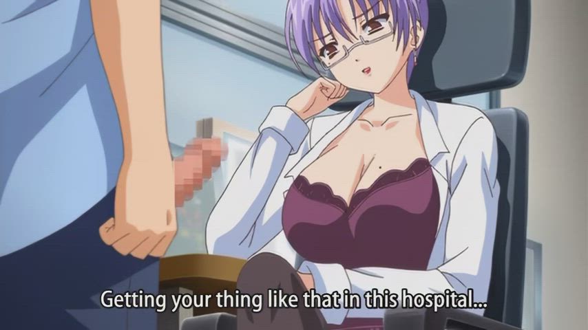 Animation Anime Big Tits Blowjob Cum In Mouth Doctor Hentai Japanese clip