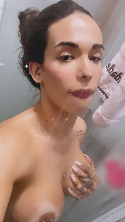 Big Tits Brazilian Shower clip