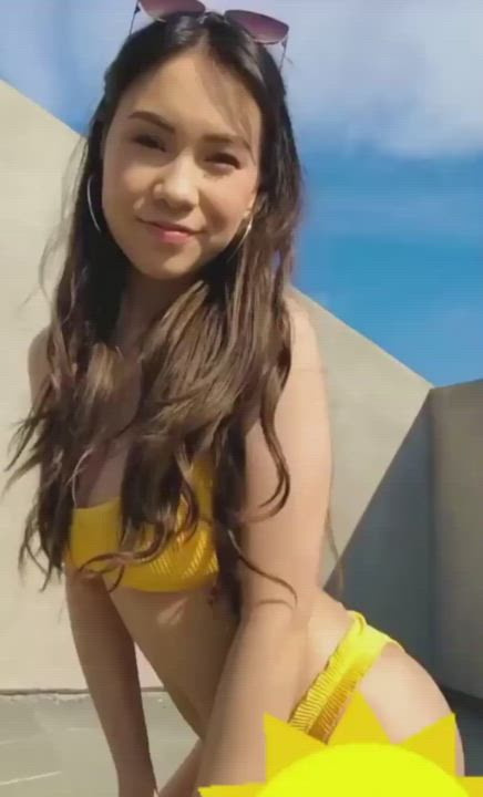 Asian Bikini Cowgirl clip