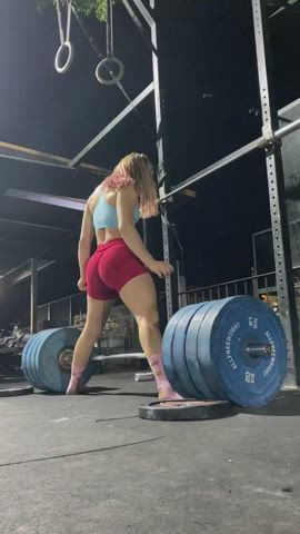Blonde Fitness Gym Muscular Girl Pawg Swedish Workout clip