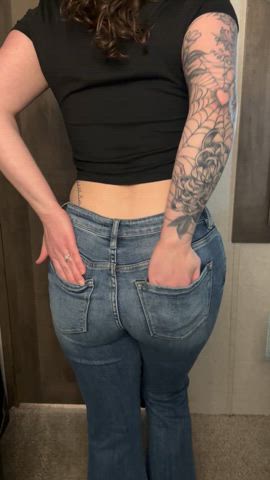 jeans pawg tattooed clip