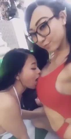 Asian Breast Sucking Lesbian clip