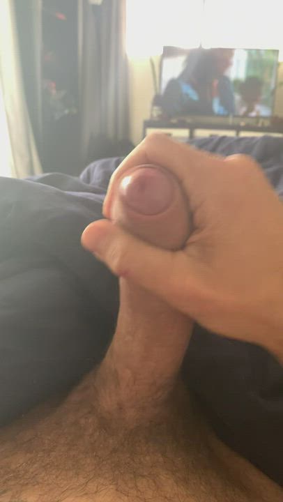 Thick dick cumming