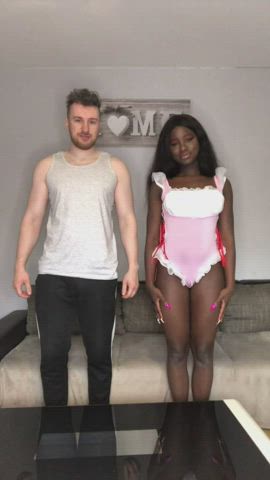 ebony interracial riding tiktok clip