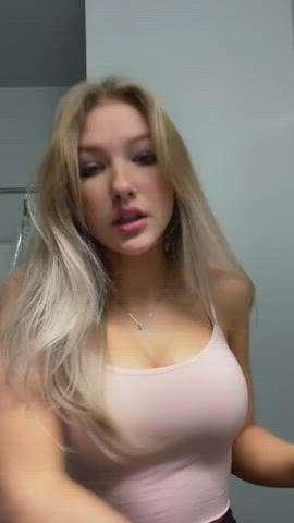 big tits blonde tiktok clip