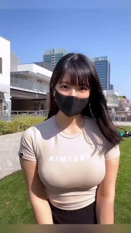 asian big tits cute japanese model clip