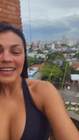 boobs brazilian brunette celebrity cleavage clip
