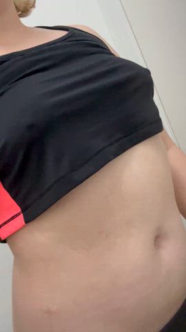 I just finished at the gym - but I'm SO horny! Would you play with a random 24yo's